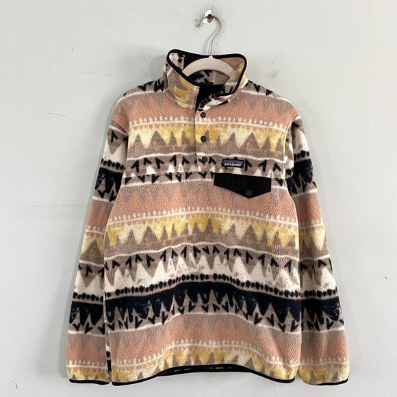 Patagonia Synchilla Snap-T Lightweight Fleece Bandicoot Marrow Pullover Jacket - Picture 2 of 6